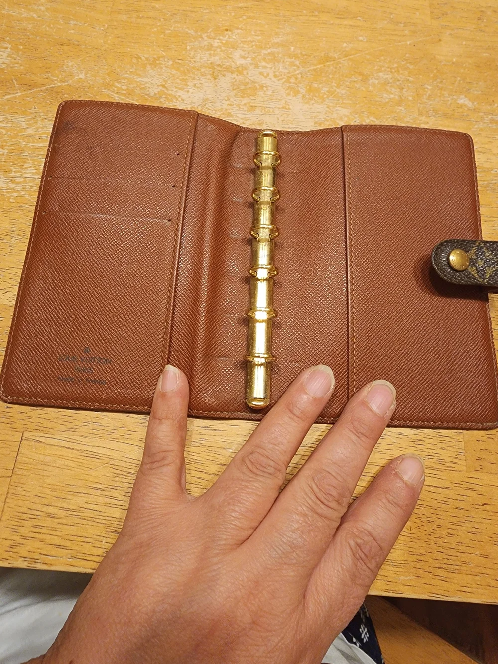 Louis Vuitton Monogram Organizer in Brown and Gold-tone PM SIZE